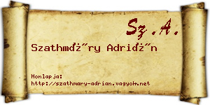 Szathmáry Adrián névjegykártya