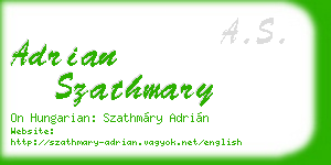 adrian szathmary business card